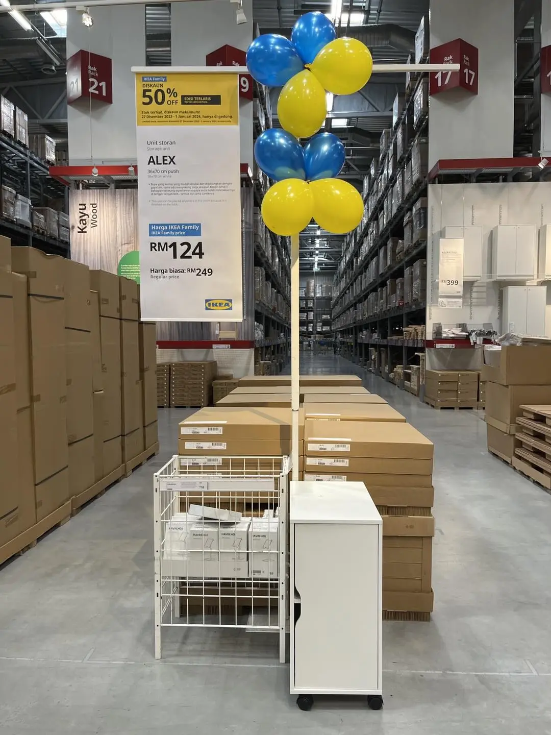 IKEA ALEX Storage Unit 50% Discount Promotion