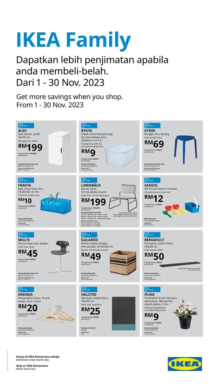 IKEA Family Members November 2023 Promotion at Ikea Damansara